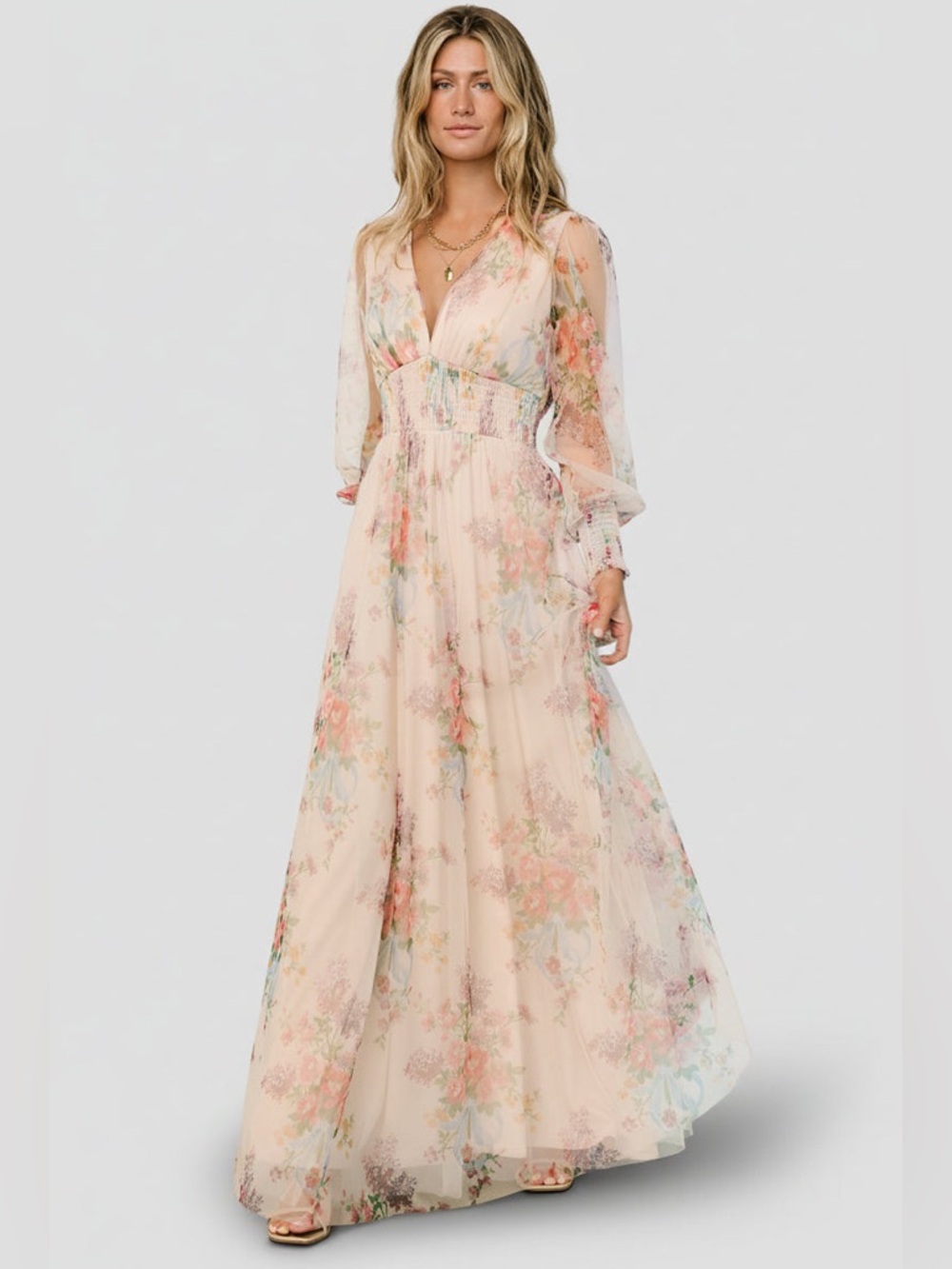 Baltic Born Layla Tulle Maxi Dress – Romantic Floral | Size Small | NWT - Picture 4 of 5